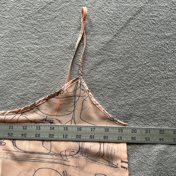 American Apparel | Womens Chiffon Morris Charney 1976 Sketch Cami Tank - Size M - Picture 9 of 9